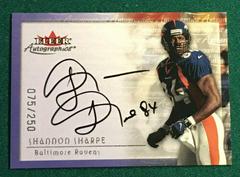 Shannon Sharpe Football Cards 2000 Fleer Autographics Prices