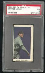 George Mullin Baseball Cards 1909 E97 CA Briggs Co Prices