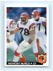 Anthony Munoz #61 Football Cards 1992 Fleer Prices