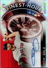 Chris Sale [Red Refractor] Baseball Cards 2018 Topps Finest Hour Autographs Prices