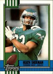 Heath Sherman Football Cards 1990 Topps Traded Prices
