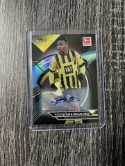 Youssoufa Moukoko [Black] #BCA-YM Soccer Cards 2022 Topps Finest Bundesliga Autographs Prices