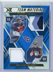 Derrick Henry, Hassan Haskins [Blue] #TM-35 Football Cards 2022 Panini XR Team Materials Prices