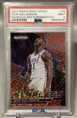 Zion Williamson [Red Shimmer] #18 Basketball Cards 2023 Panini Prizm Draft Picks Fearless Prices