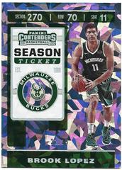 Brook Lopez [Cracked Ice] Basketball Cards 2019 Panini Contenders Prices