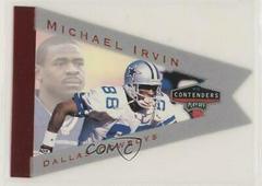 Michael Irvin [Grey] Football Cards 1998 Playoff Contenders Pennants Prices