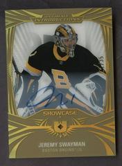 Jeremy Swayman [Gold Autograph Showcase] #UI-97 Hockey Cards 2021 Ultimate Collection Introductions Autographs Prices