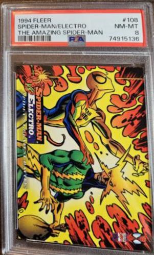 Spider-Man vs. Electro #108 Marvel 1994 Fleer Amazing Spider-Man