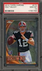 Colt McCoy [Wearing A Helmet] #C70 Football Cards 2010 Topps Chrome Prices