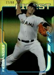 Jose Fernandez [Black Refractor] #97 Baseball Cards 2014 Finest Prices