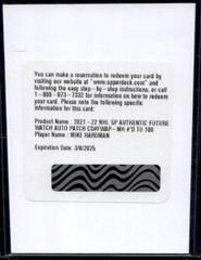 Mike Hardman #FWAP-MH Hockey Cards 2021 SP Authentic Future Watch Auto Patch Prices