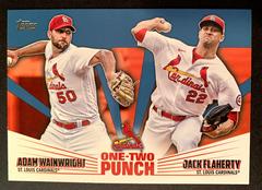 Adam Wainwright, Jack Flaherty [Blue] #12P-5 Baseball Cards 2023 Topps One Two Punch Prices
