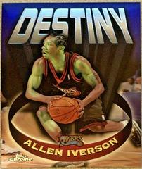 Allen Iverson Basketball Cards 1997 Topps Chrome Destiny Prices