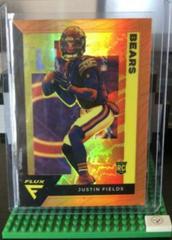 Justin Fields [Orange] Football Cards 2021 Panini Chronicles Flux Rookies Prices
