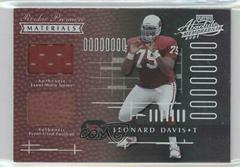 Leonard Davis #157 Football Cards 2001 Playoff Absolute Memorabilia Prices