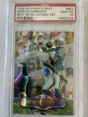 Marvin Harrison [Atomic Refractor] Football Cards 1996 Bowman's Best Bets Prices
