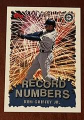 Ken Griffey Jr #RN4 Baseball Cards 1999 Topps Record Numbers Prices