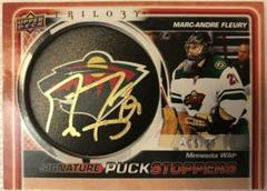 Marc Andre Fleury [Gold Autograph] #58 Hockey Cards 2022 Upper Deck Trilogy Prices