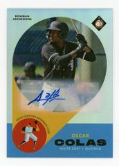 Oscar Colas [Autograph] Baseball Cards 2022 Bowman Chrome Ascensions Prices