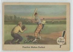 Practice Makes [Perfect] #3 Baseball Cards 1959 Fleer Ted Williams Prices