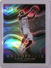 Kawhi Leonard [Silver Prizm] #10 Basketball Cards 2021 Panini Select Unstoppable Prices
