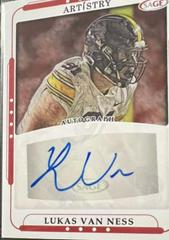 Lukas Van Ness [Red] #ART-LVN Football Cards 2023 Sage Artistry Autographs Prices