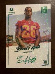 Breece Hall [Green] #YSV-BHA Football Cards 2022 Panini Luminance Year One Signatures Variations Prices