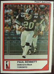 Paul Bennett #5 Football Cards 1984 Jogo CFL Prices