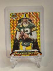 Aaron Rodgers [White] Football Cards 2022 Panini Mosaic Straight Fire Prices