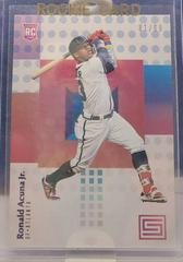Ronald Acuna Jr. [Blue] #21 Baseball Cards 2018 Panini Chronicles Status Prices