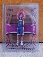 D'Angelo Russell [Purple, Gold Uniform] Basketball Cards 2015 Panini Clear Vision Prices