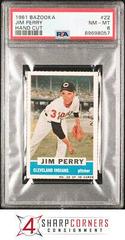 Jim Perry [Hand Cut] #22 Baseball Cards 1961 Bazooka Prices