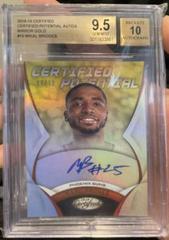 Mikal Bridges [Gold] #CP-MIB Basketball Cards 2018 Panini Certified Potential Autographs Prices
