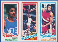 Lucas, Erving, Jeelani Basketball Cards 1980 Topps Prices