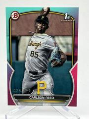Carlson Reed [Aqua Pink Gradient] #BD-11 Baseball Cards 2023 Bowman Draft Prices