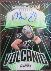 Michael Mayer [Electric Etch Green] #15 Football Cards 2023 Panini Obsidian Volcanic Signature Prices