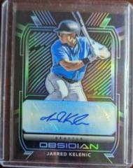 Jarred Kelenic [Carolina Blue] #O-JK Baseball Cards 2021 Panini Chronicles Obsidian Autographs Prices