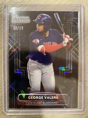 George Valera [Black Atomic] #BSP-99 Baseball Cards 2022 Bowman Sterling Prices