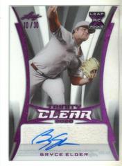 Bryce Elder [Pink] Baseball Cards 2020 Leaf Trinity Clear Autographs Prices