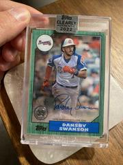 Dansby Swanson [Green] #87TBA-DS Baseball Cards 2022 Topps Clearly Authentic 1987 Autographs Prices