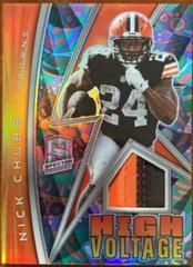 Nick Chubb [Psychedelic] #HV-NCH Football Cards 2022 Panini Spectra High Voltage Prices