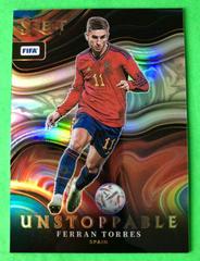 Ferran Torres Soccer Cards 2022 Panini Select FIFA Unstoppable Prices