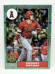 Shohei Ohtani [Green] #T87C-50 Baseball Cards 2022 Topps Update 1987 Chrome Prices