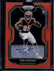 Tee Higgins [Orange Signature] #PB-10 Football Cards 2020 Panini Chronicles Prizm Black Prices