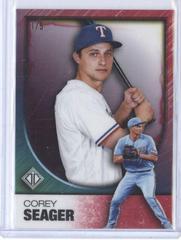 Corey Seager [Red Refractor] #10 Baseball Cards 2023 Topps Transcendent Prices