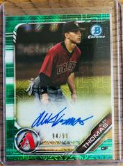 Alek Thomas [Green] #AT Baseball Cards 2019 Bowman Mega Box Chrome Autographs Prices