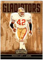 Ronnie Lott [Gold] #GLD-RLO Football Cards 2022 Panini Contenders Gladiators Prices