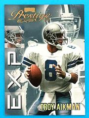 Troy Aikman [Reflections Gold] Football Cards 1999 Playoff Prestige Exp Prices