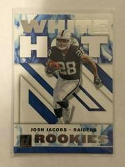Josh Jacobs Football Cards 2019 Donruss White Hot Rookies Prices