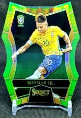 Neymar Jr. [Neon Green Prizm Die Cut] Soccer Cards 2016 Panini Select Prices